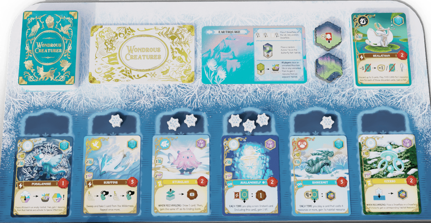 Wondrous Creatures: Winterfall game board