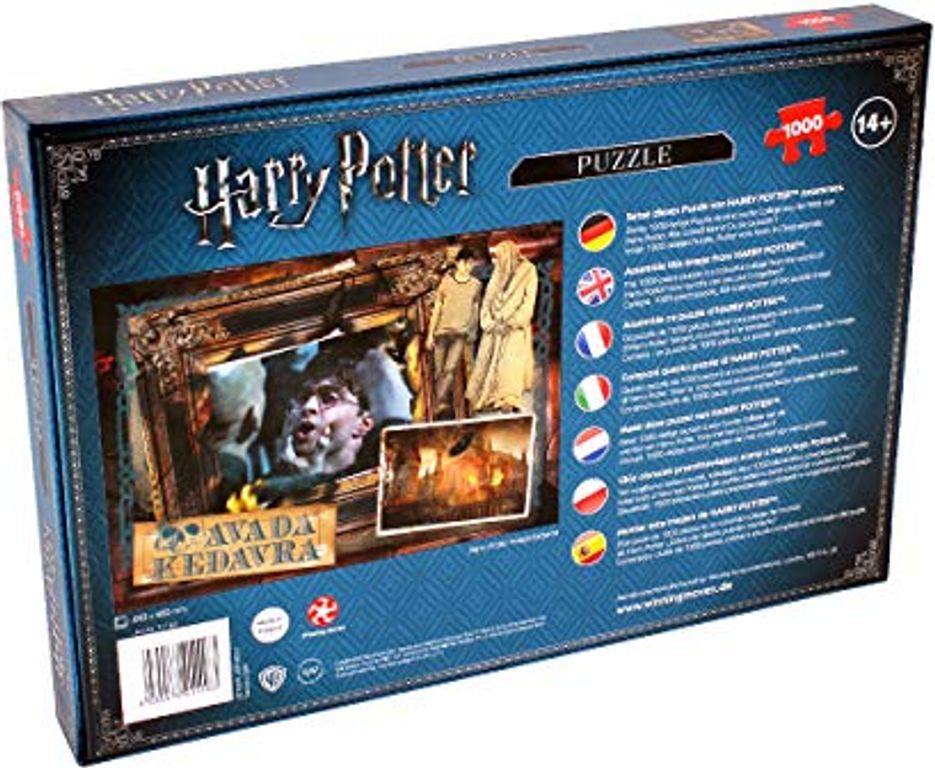 Harry Potter Avada Kedavra back of the box