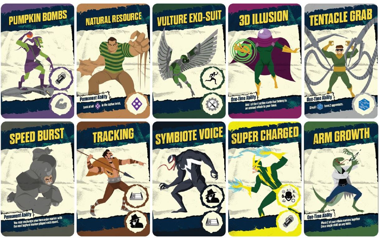 Sinister Six cartes