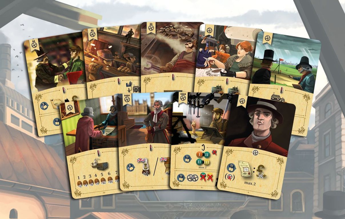 Arkwright: The Card Game cartes