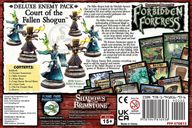 Shadows of Brimstone: Court of the Fallen Shogun Deluxe Enemy Pack back of the box