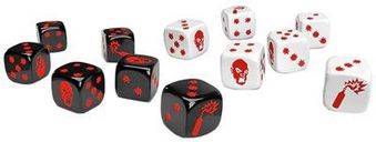 Zombicide (2nd Edition): Special black & white dice würfel