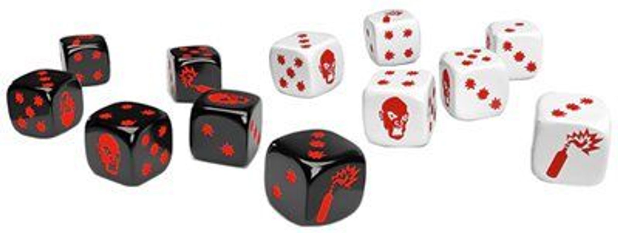Zombicide (2nd Edition): Special black & white dice würfel