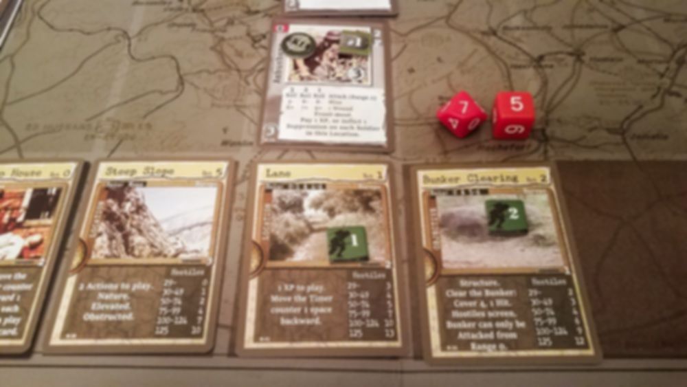 Warfighter: The WWII Tactical Combat Card Game gameplay