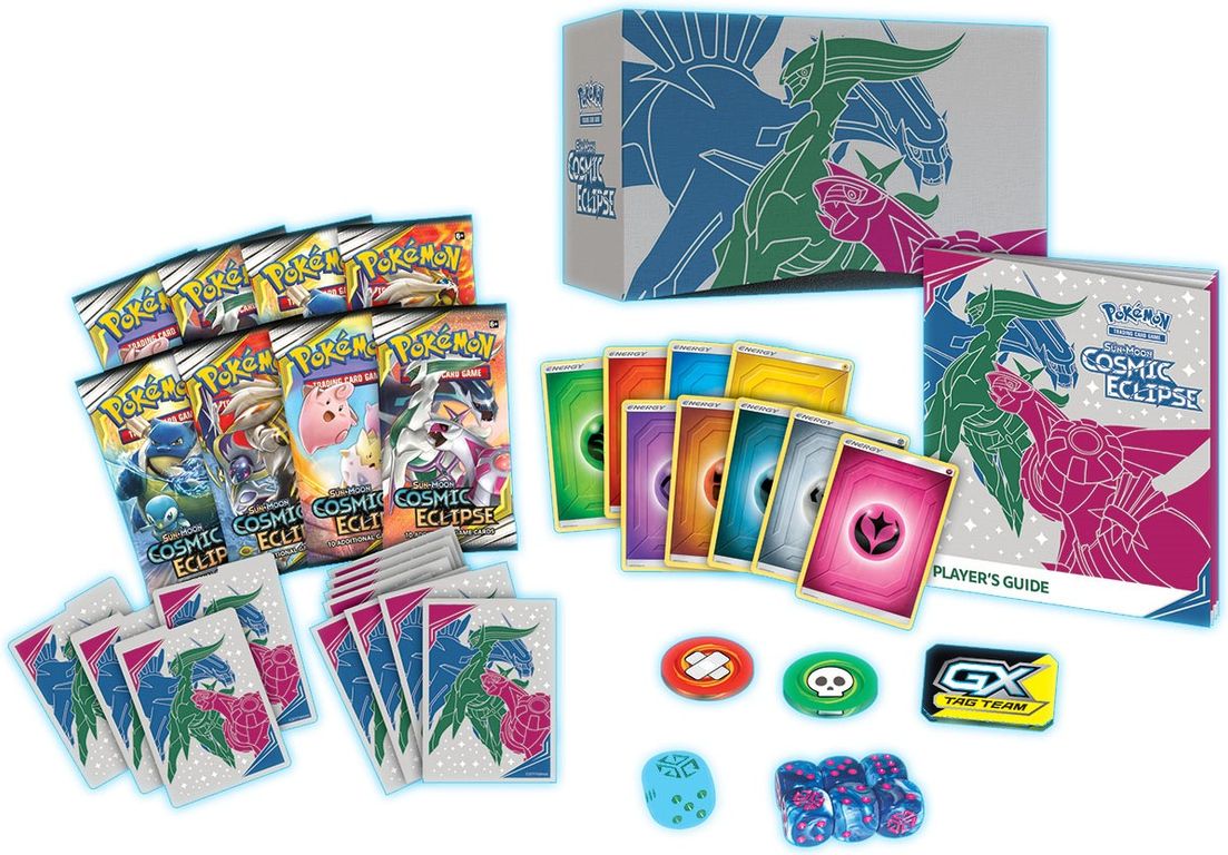 Pokemon Sun & Moon - Cosmic Eclipse Trainer Box componenti