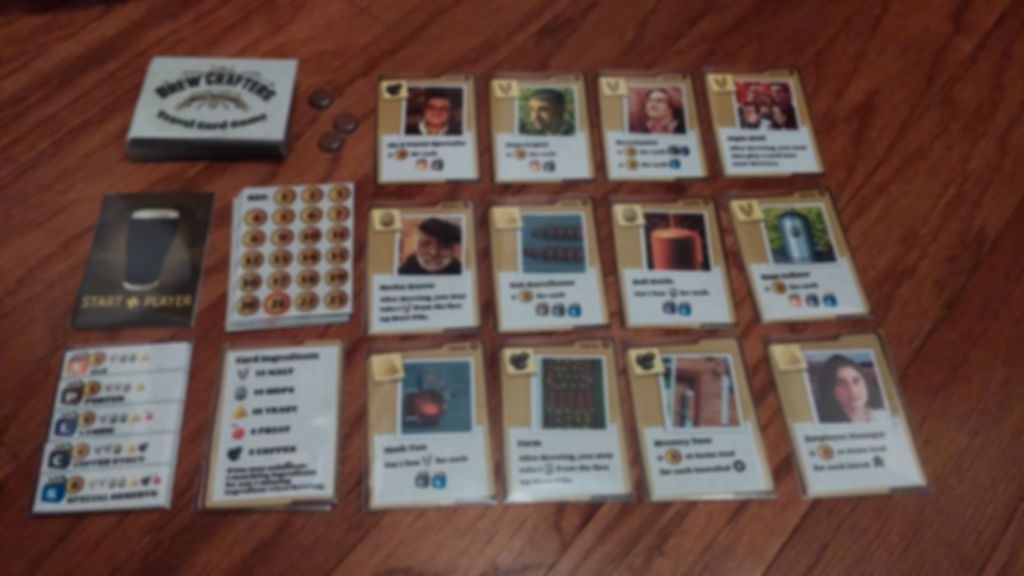 Brew Crafters: Travel Card Game composants