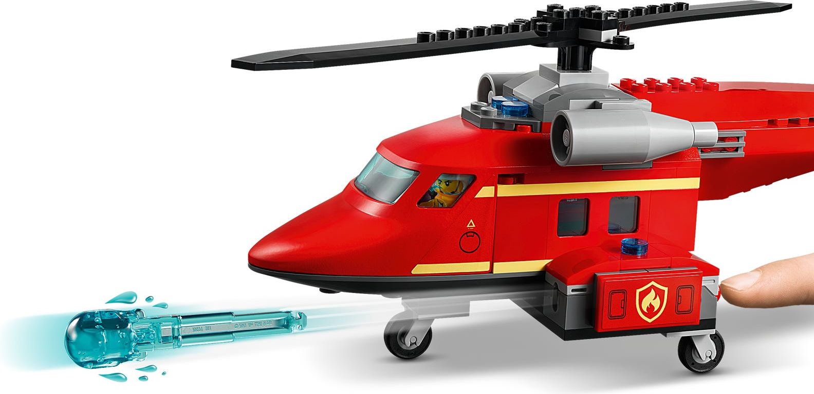 LEGO® City L'hélicoptère de secours des pompiers composants