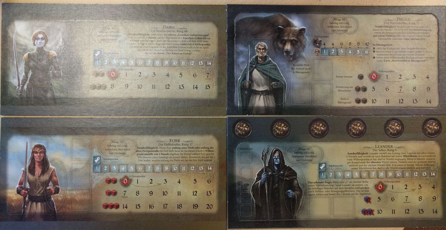 Legends of Andor: Dark Heroes partes