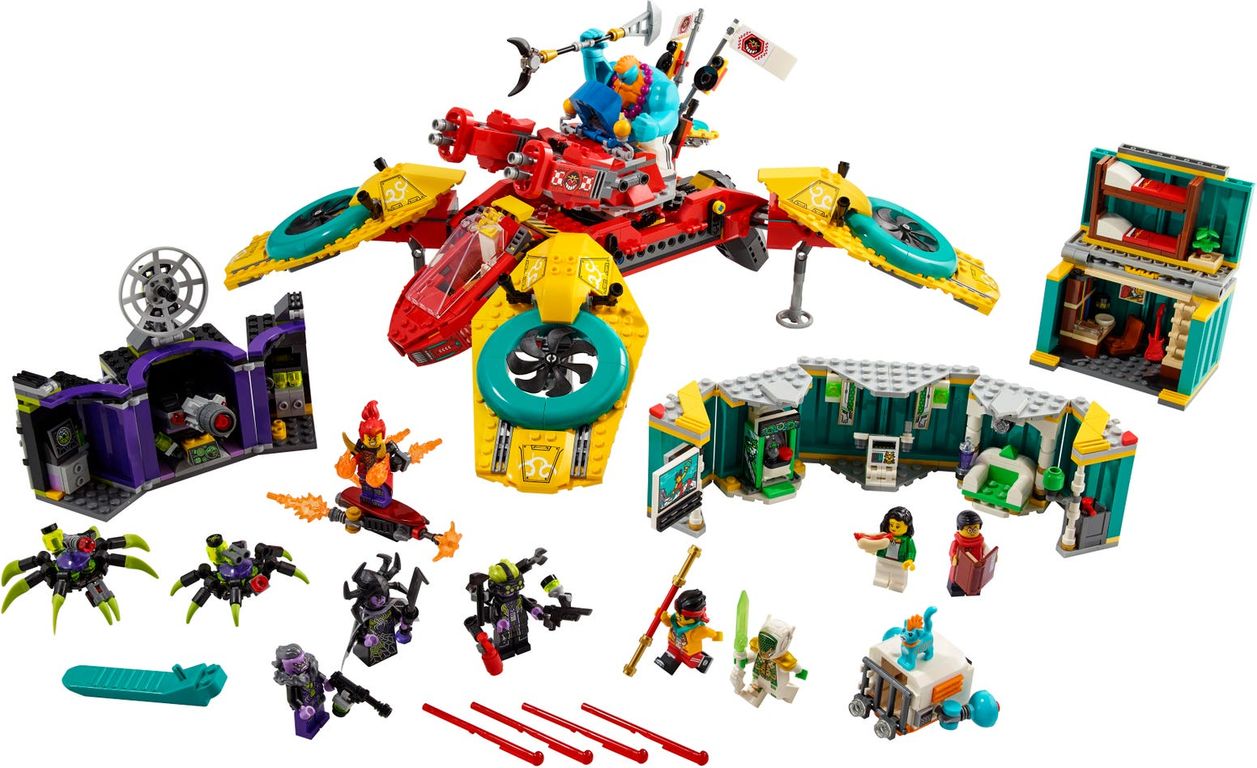 LEGO® Monkie Kid Le drone-coptère de l’équipe de Monkie Kid composants