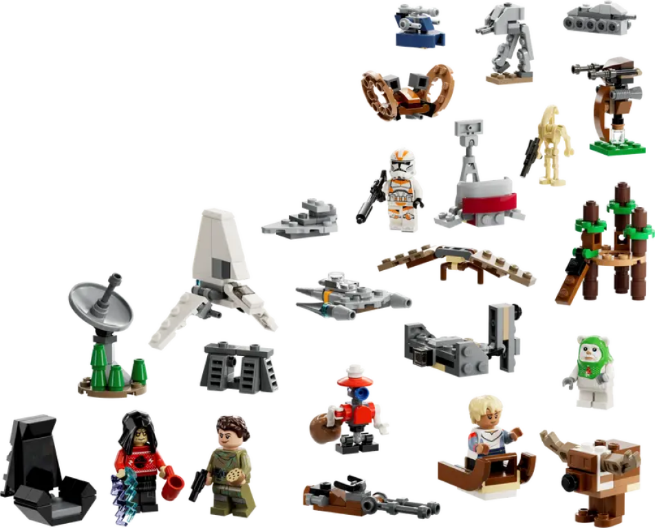 LEGO® Star Wars Calendario dell'Avvento 2023 componenti