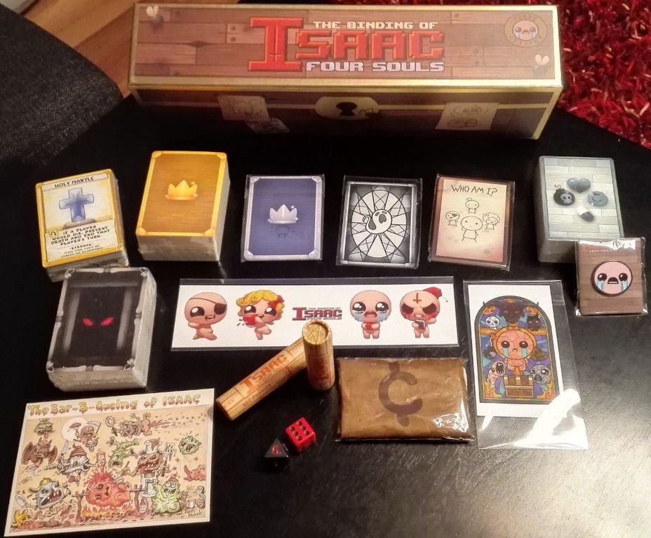 The Binding of Isaac: Four Souls components