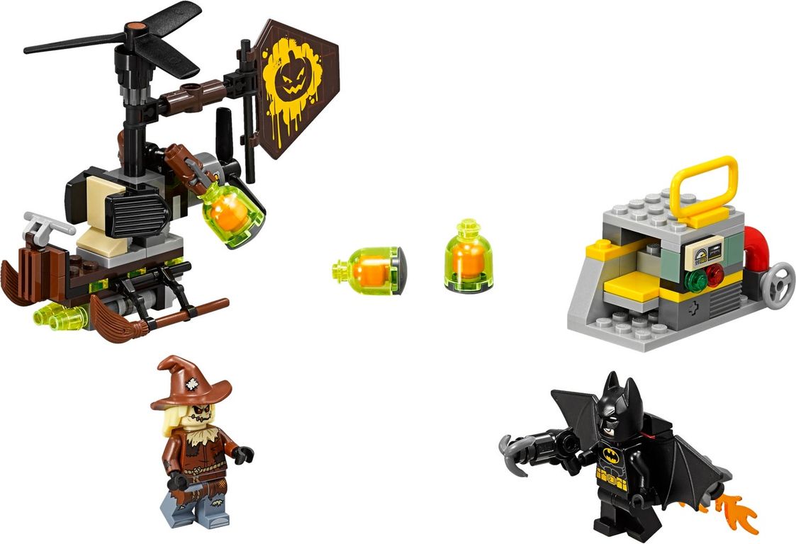 LEGO® Batman Movie Scarecrow™ Fearful Face-off components