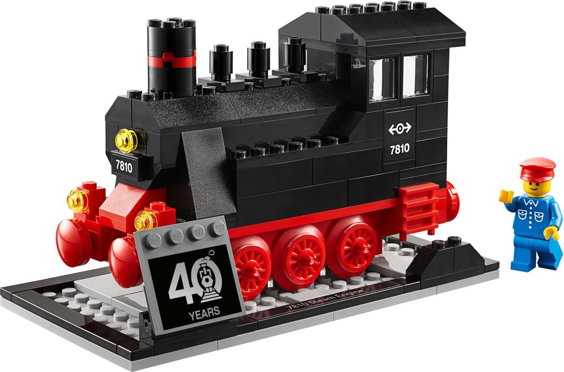 LEGO® Promotions La emblemática locomotora de vapor (40 años de LEGO Trains) partes