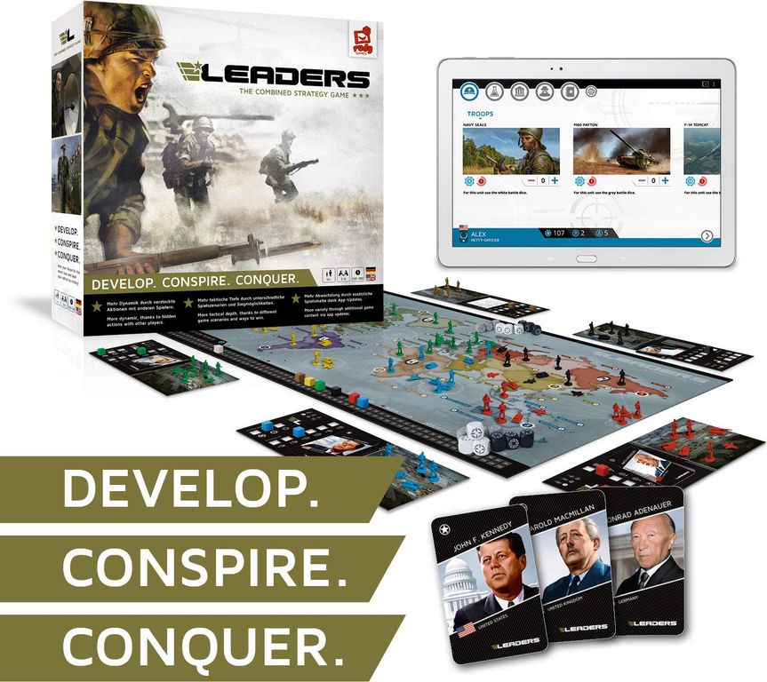 LEADERS: The Combined Strategy Game komponenten