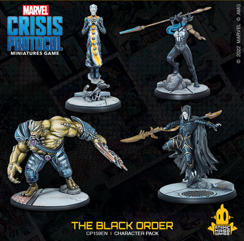 Marvel: Crisis Protocol – Black Order Affiliation Pack miniatures