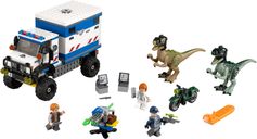 LEGO® Jurassic World Raptor Rampage components