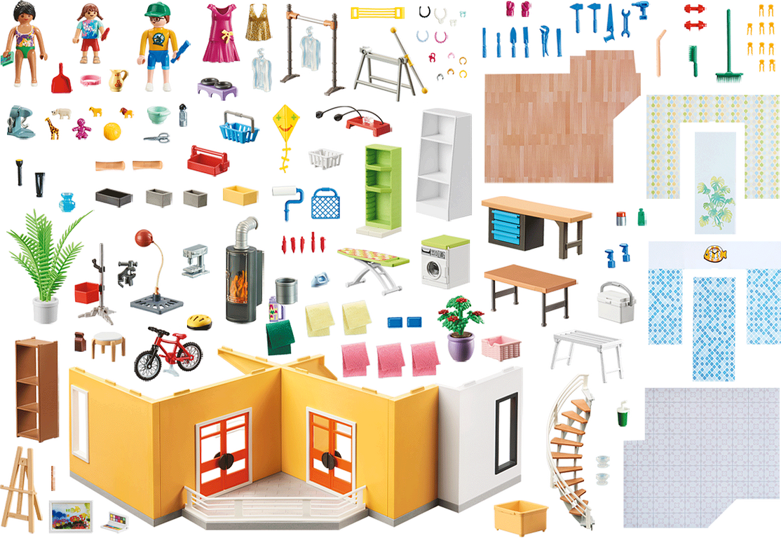 Playmobil® City Life Modern House Floor Extension components