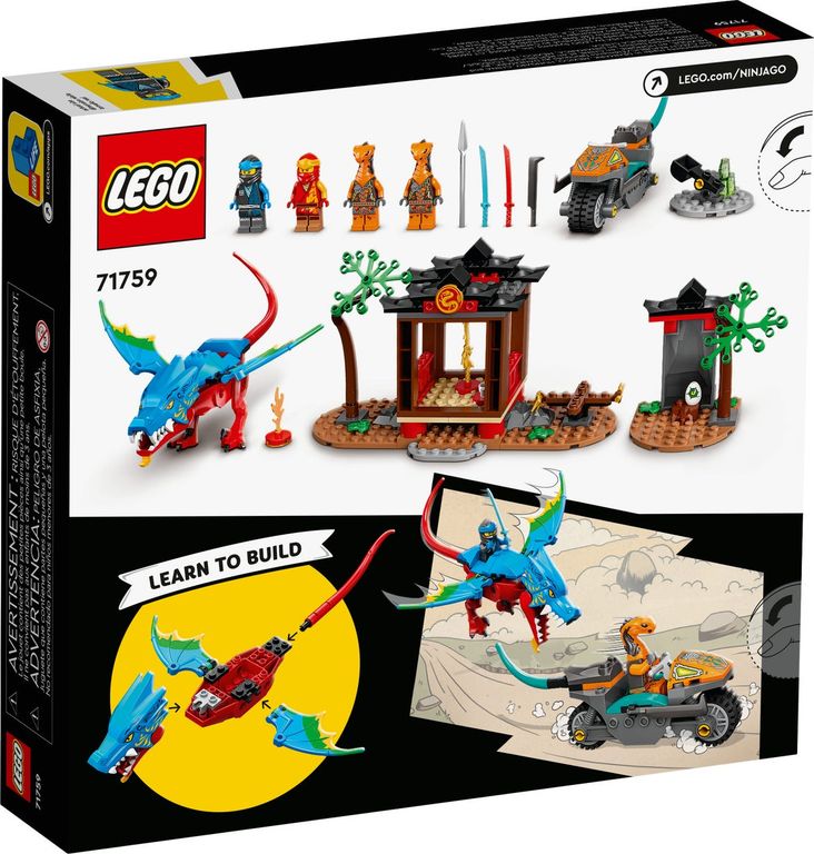 LEGO® Ninjago Ninja Dragon Temple back of the box