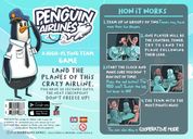 Penguin Airlines parte posterior de la caja