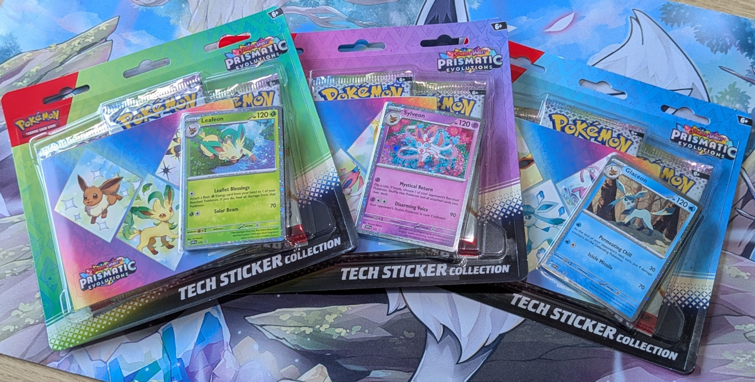 Pokémon TCG: Scarlet & Violet - Prismatic Evolutions Tech Sticker Collection