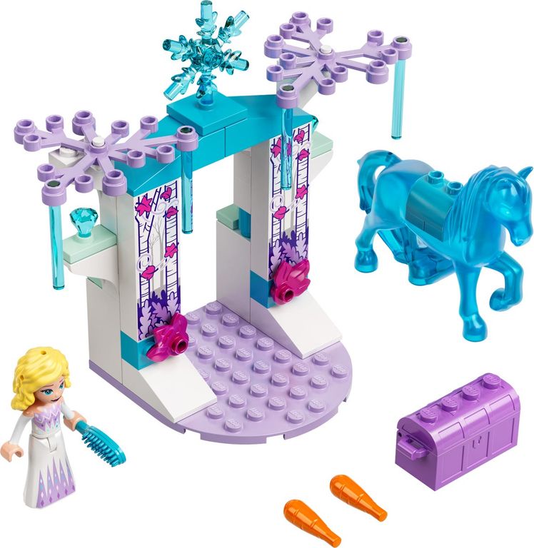 LEGO® Disney Elsa and the Nokk’s Ice Stable components