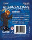 The Dresden Files Cooperative Card Game: Helping Hands achterkant van de doos