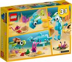 LEGO® Creator Delfin und Schildkröte rückseite der box