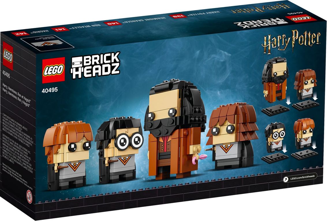 LEGO® BrickHeadz™ Harry, Hermione, Ron & Hagrid™ back of the box
