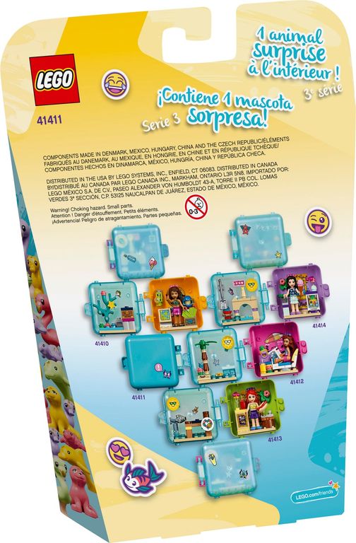 LEGO® Friends Le cube de jeu d'été de Stéphanie dos de la boîte