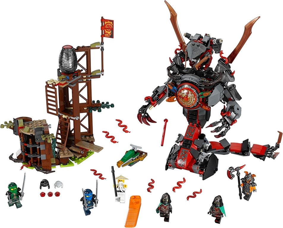 LEGO® Ninjago L'attaque de la prison Vermillion composants