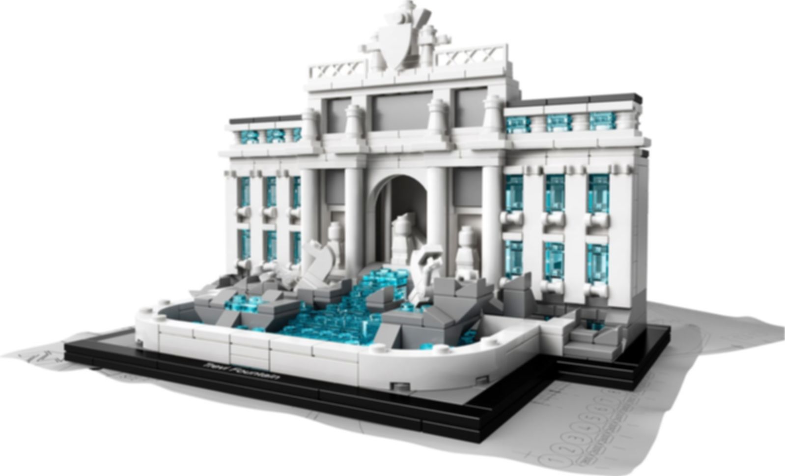 LEGO® Architecture Trevi Fountain components