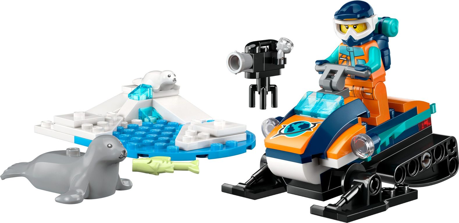LEGO® City Arctic Explorer Snowmobile components
