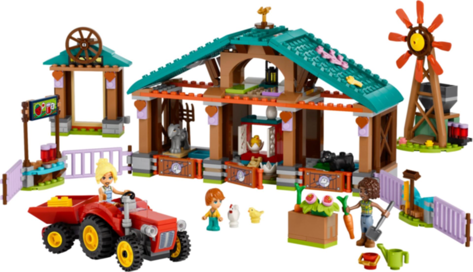 LEGO® Friends Farm Animal Sanctuary components