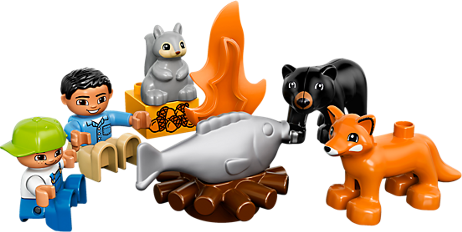 LEGO® DUPLO® La partie de pêche en forêt figurines