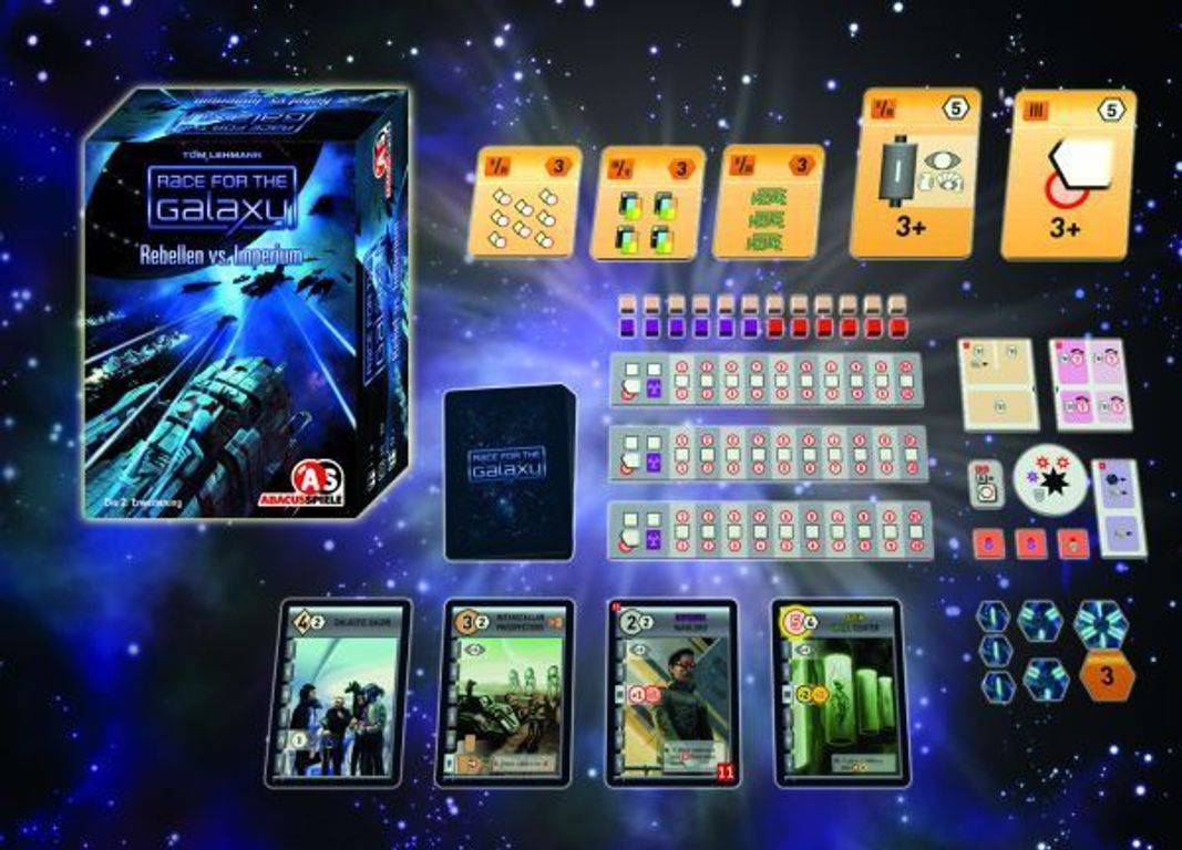 Race for the Galaxy: I ribelli contro l'Impero componenti