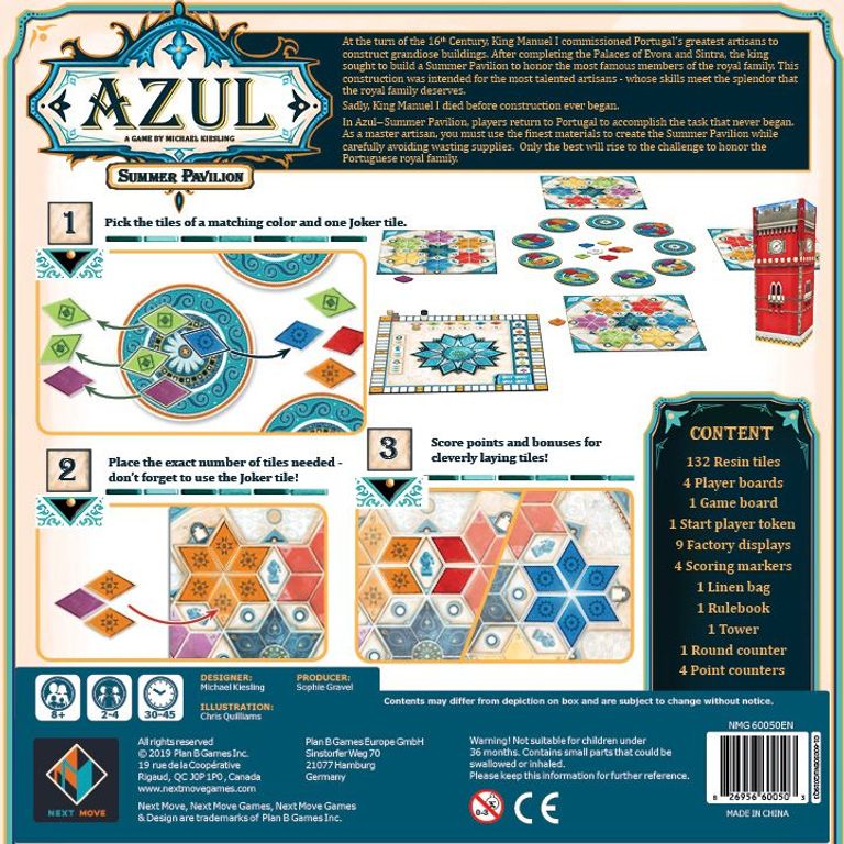 Azul: Summer Pavilion torna a scatola