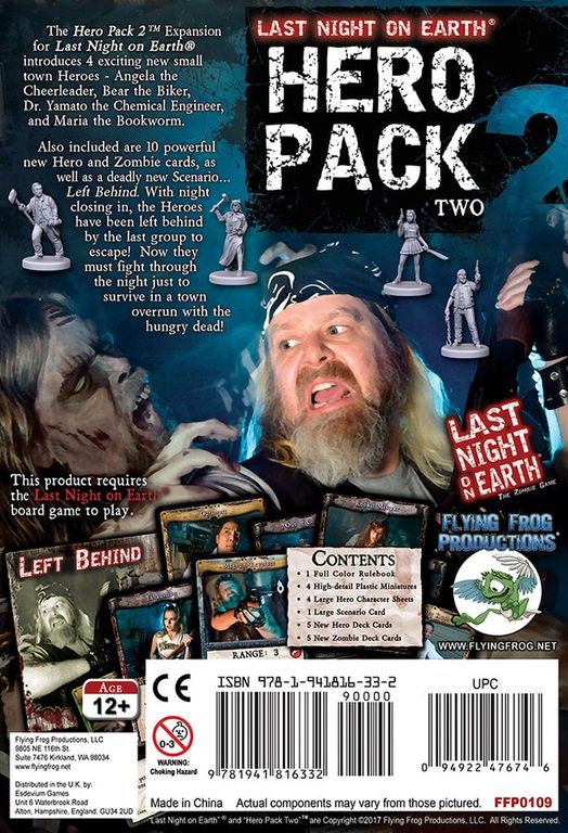 Last Night on Earth: Hero Pack 2 rückseite der box