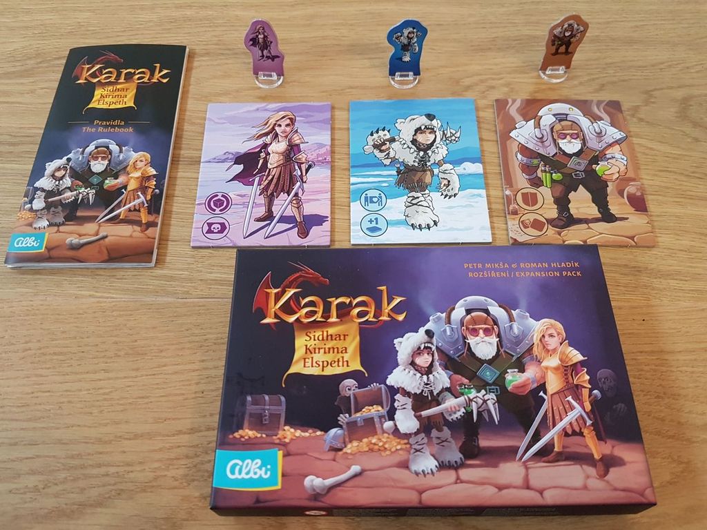 Karak: Sidhar, Kirima, Elspeth components