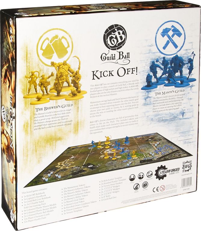 Guild Ball: Kick Off! rückseite der box