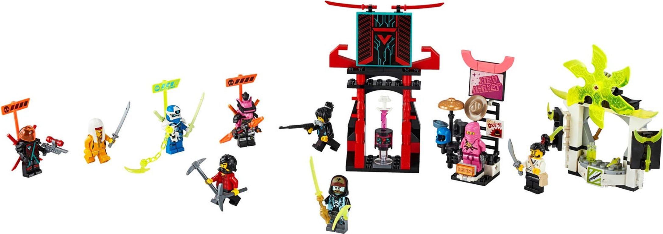 LEGO® Ninjago Gamer's Market components