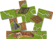 Carcassonne: The Wonders of Humanity Set II tegels