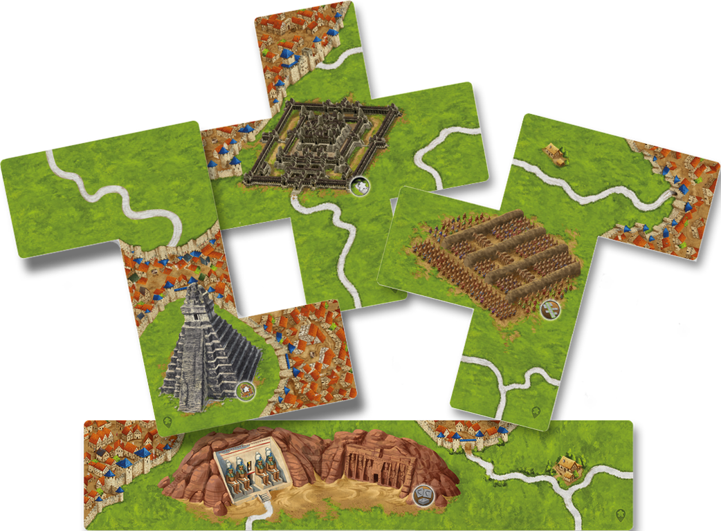 Carcassonne: The Wonders of Humanity Set II tegels