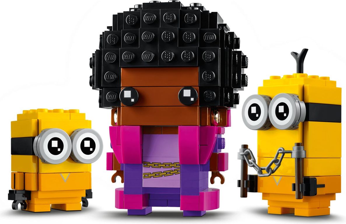 LEGO® BrickHeadz™ Belle Bottom, Kevin y Bob partes
