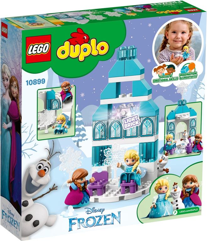 LEGO® DUPLO® Frozen ijskasteel achterkant van de doos