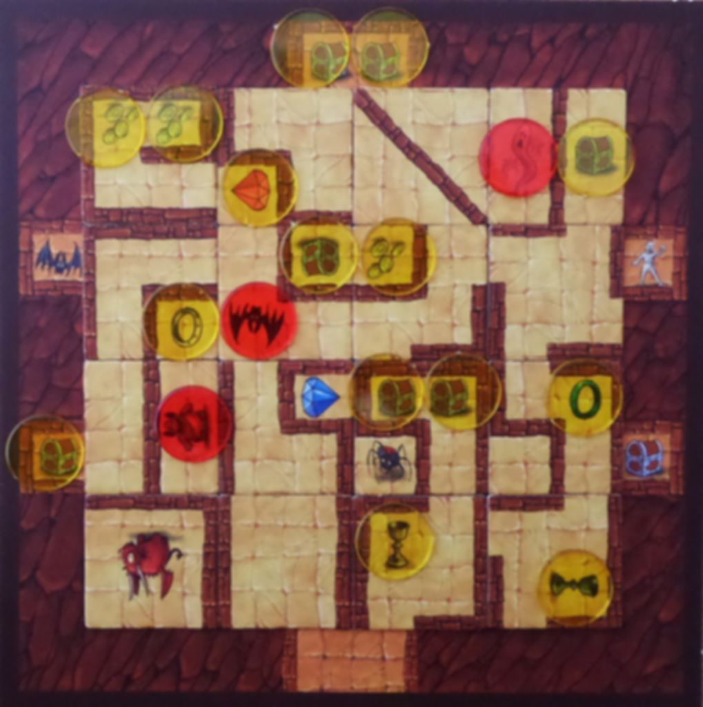 Mysterious Dungeons game board