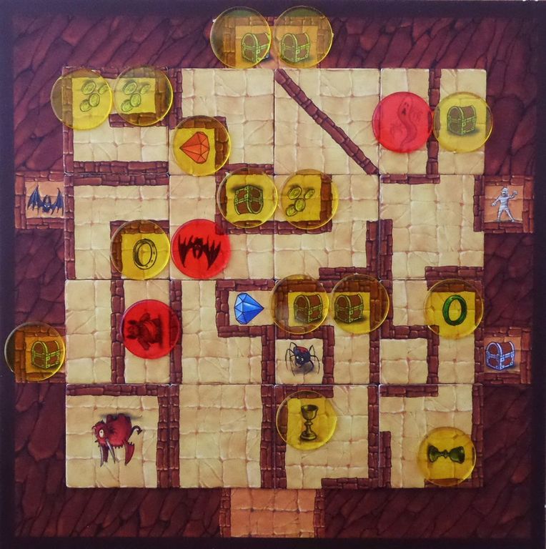 Mysterious Dungeons game board