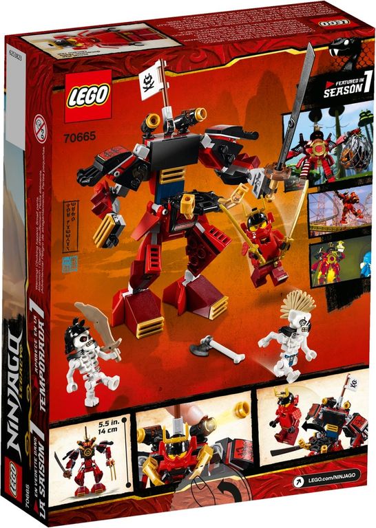 LEGO® Ninjago Le robot samouraï dos de la boîte