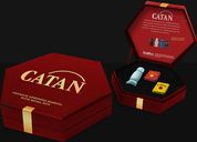 Catan Premium Robber & Metal Dice Set boîte