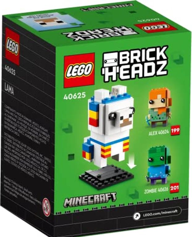 LEGO® BrickHeadz™ Lama back of the box