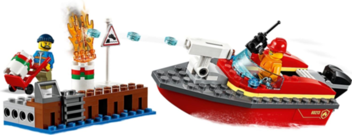 LEGO® City Brand aan de kade speelwijze